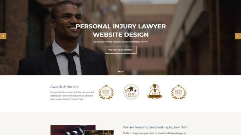 Different practice area pages for lawyers optimized for SEO and conversions
