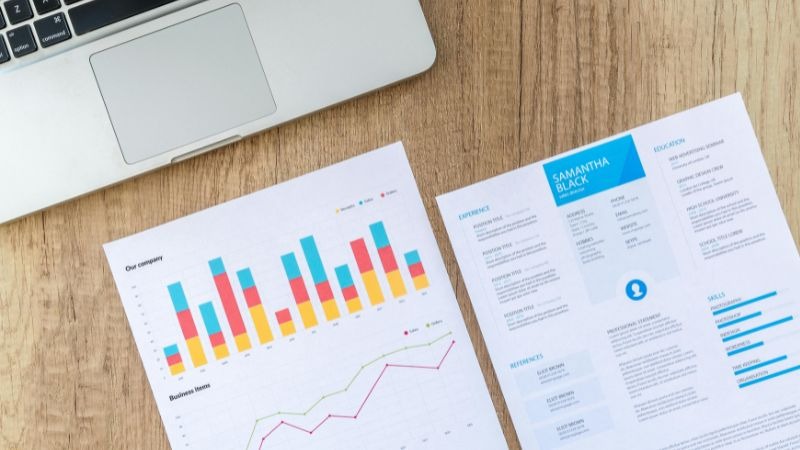Law firm SEO strategies analysis showing website traffic and conversion data on laptop